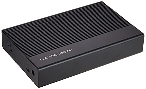 Boîtier LC-Power LC-35U3-C 8,9cm USB 3.2 boîtier externe aluminium noir pour disque dur 3,5 pouces