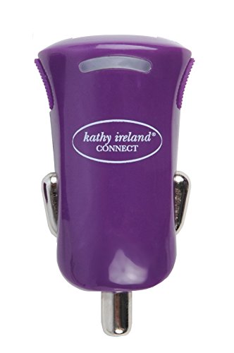 kathy ireland CONNECT 141 0561 KI2 1 Amp Car Charger, Deep Plum
