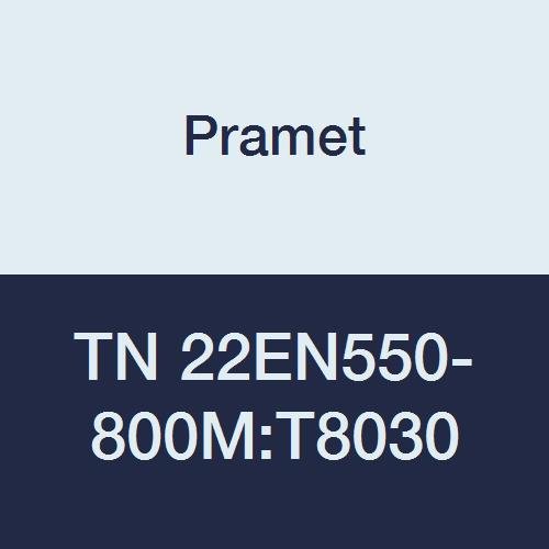 TN 22EN550-800M:T8030 Carbide Indexable External Threading Insert, Multi-Material (P30,M25,K30), Pitch 5.50-8.00 mm, 3 Cutting Edges (Pack of 5)