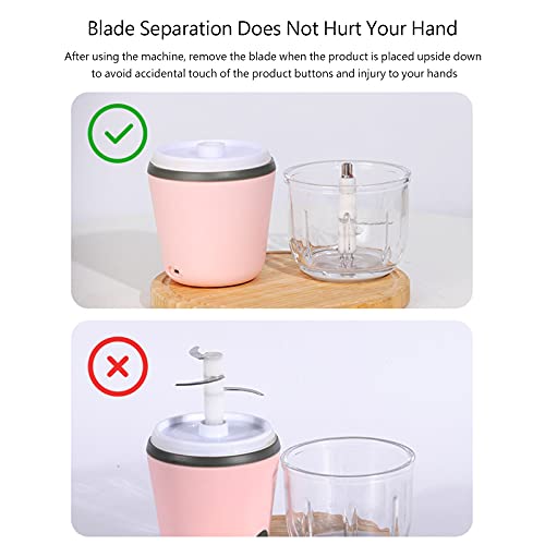 USB Wiederaufladbar Electric Eisschaver Maschine mit Edelstahl Blatt, Tragbarer Multifunktion Eisschaver Maschine… – Bild 8