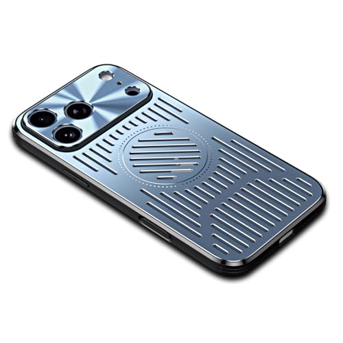 DDBE iPhone 17 Pro Max 用 ケース MagSafe対応 アルミ合金 マグネット搭載 あいふおん17 Pro Max カバー カメラレンズ一体型保護 スマホ冷却 放熱 アイフォン 17 Pro Max スマホケース 全面保護 薄型 耐衝