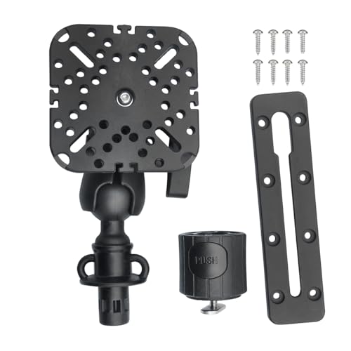 Image of Fish Finder Mount Base, 360 Rotating Boat Electronics Finder Holder