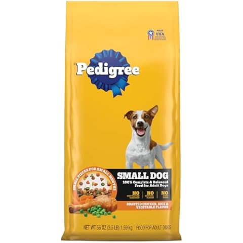 Pedigree Complete Nutrition Adult Small Dog Dry Dog Food, Roasted Chicken, Rice & Vegetable Flavor, 3.5 lb. Bag Cover