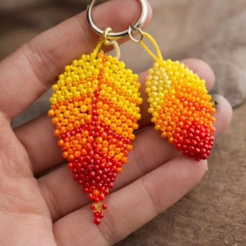 Image of Beadsnfashion Preciosa Seed Beads Tube Combo, 5 Yellow and Orange Color Size 11 /0 (2 MM) for Beading, Jewellery Making, Embroidery, Bracelets, Necklace and Craft Projects