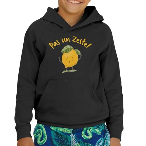 Sweat à capuche enfant Pas Un Zeste Mignon en coton premium - 2