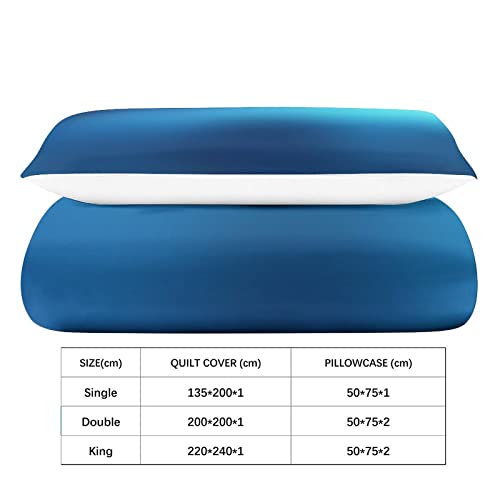 Housses de couettes ocean imprimé 3D en microfibre pour lit single - 6