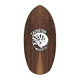 Sandfish Unisex – Erwachsene Walnut Woody Grom Cruiser Skimboard, Mehrfarbig, One Size