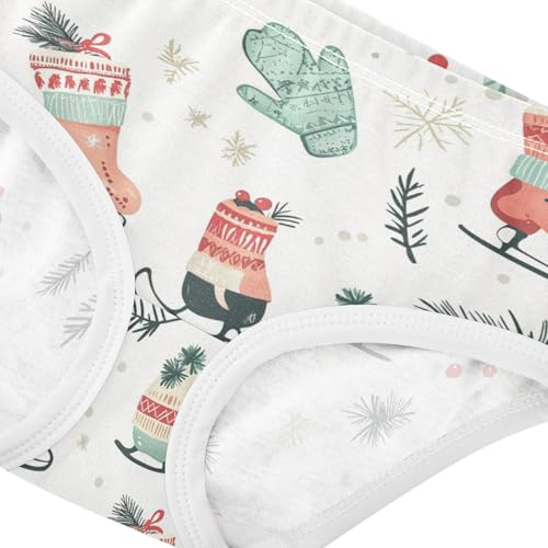 Wusikd Ice Skates Girls' Underwear Cotton Cute Girls Briefs Soft Toddler Underwear 2T4