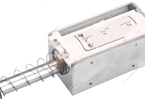 Long Stroke Push-pull Electromagnet AC and DC 12V24V220V Through The Push Rod Telescopic Power Switch Self-reset(Impact stroke 1