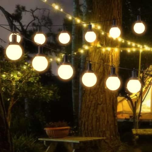 GOODSMANN String Lights LED 12V AC/DC Indoor Hanging Lights Low Voltage Decorative Lighting with 34FT 12pcs 45lm Shatterproof Plastic Bulbs for Bedroom Wedding Garden Party Christmas