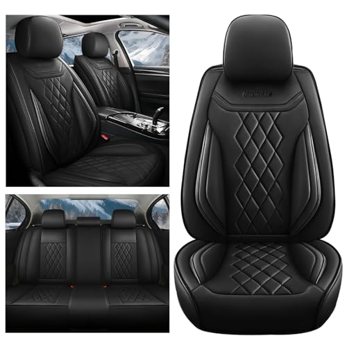 BOJVAIGA Seat Covers for Acura TLX 2015-2023,Waterproof Leather Car Seat Cover,Soft and Breathable Auto Interior Accessories,Standard(Full Set) Classic Black