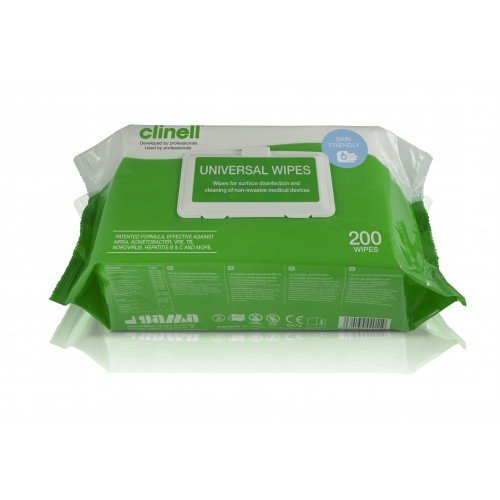 Clinell EA560 universale Sanificazione salviette (confezione da 200)