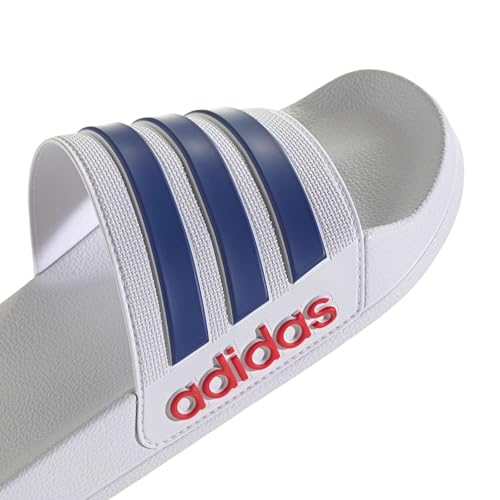 adidas Unisex Adilette Shower Slides, ftwr white/team royal blue/pure ruby, 42 EU – Ansicht 5