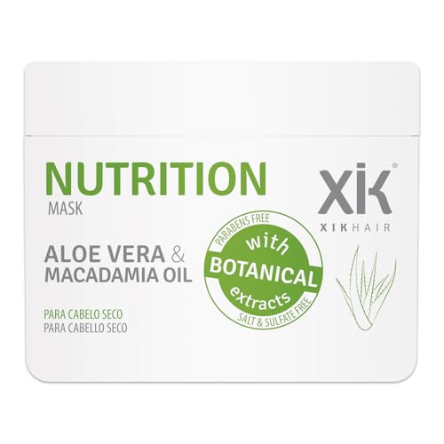 Grupo Almagro Mascarilla Nutrition 500ml – Tratamiento Nutritivo e Hidratante para Cabello Seco o Dañado con Aloe Vera y Aceite de Macadamia, Anti-Encrespamiento, Sin Siliconas