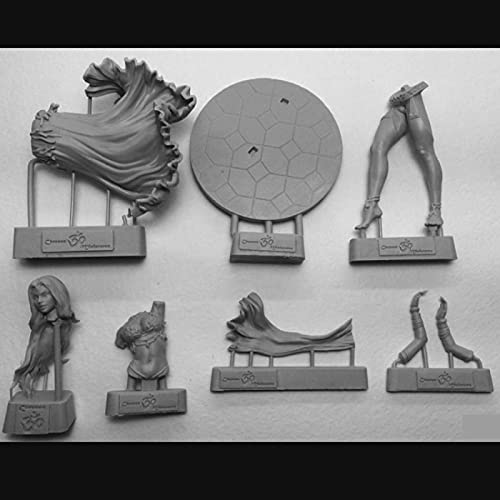 Figura modelo de bailarina antigua de resina 1/24 miniatura 2