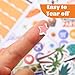 Planner Stickers - 12 Monthly Calendar Stickers for Celebrations Decorating, Journals, Office Accessories/Planner Stickers for Festival Events, Holidays (14 Sheets, 1500+ Stickers Per Pack)