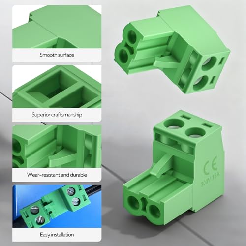 Connecteur de bornier à vis 2P pour sécuriser vos circuits électriques sans soudure
