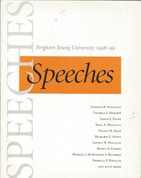 Paperback Speeches, Brigham Young University 1998-99 Book