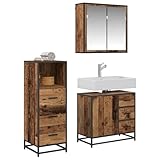 【Design moderne】 Cet ensemble de meubles de salle de bain est stylé et contemporain, se fond facilement dans n'importe quel décor. Sa forme rectangulaire et ses lignes épurées sont parfaites pour ceux qui aiment la simplicité. Fait en bois d'ingénierie chic, il est joli tout en offrant un grand espace pour organiser tes essentiels. Cet ensemble est parfait si tu cherches à marier utilité et style moderne.