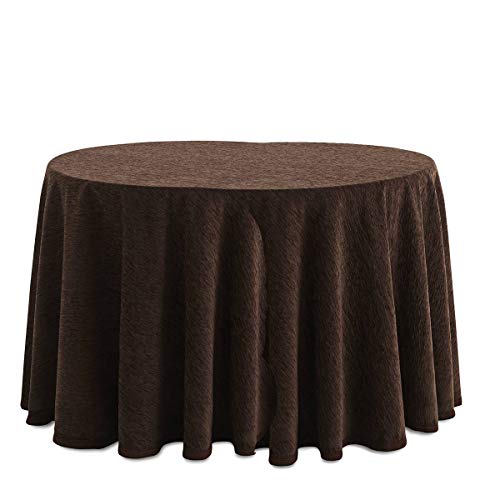 Sanz Marti - Falda Camilla Ovalada Chenilla - 90x150 cm - Color Marrón