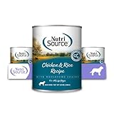 NutriSource Chicken & Rice Recipe Dog Food, Premium Wet Dog Food, 12.3 Ounce (Pack of 12)