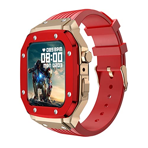 Boîtier de montre Apple Watch 45mm 44mm métal bracelet silicone iWatch Series 7 6 SE
