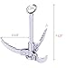 ARC-POWER Grappling Hook Folding Gravity Rock Climbing Hooks 3 Claw for Survival Hiking