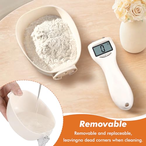 2pcs Digital Measuring Spoon Scale,Electronic Measuring Spoon 800g/0.1g High Precision with Screen,Adjustable Measuring Spoon for Cooking, Pet Food,Daily Meals - image 3