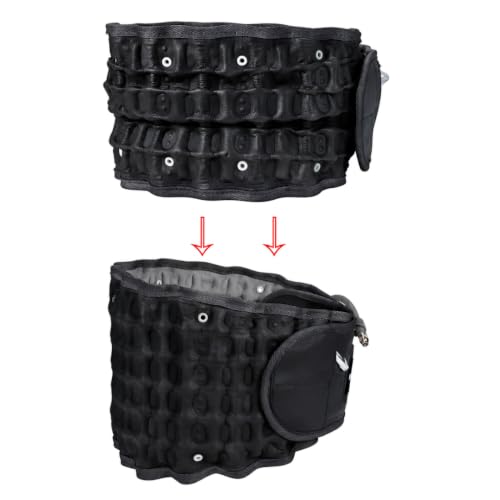 Image of DEZIRE Inflatable Lumbar Decompression Belt | Lower Back Pain Relief & Back Support | Adjustable 28-50 Inches | Unisex | Hand Pump Included (Black)