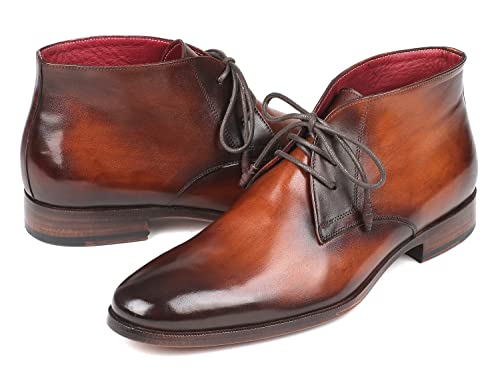 Bottes Chukka Camel Paul Parkman le cadeau d'exception en cuir marron ombré