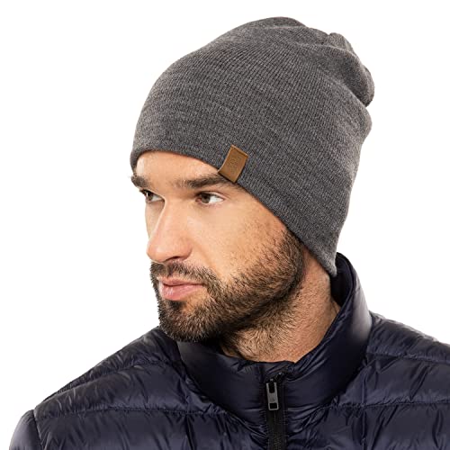 VIVISENCE Bonnet Classique M7006, Gris Clair,UNI Cover