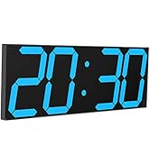 Amazon.co.jp: CHKOSDAデジタルLED時計 壁掛け 6インチ大型デジタル