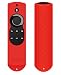 OEAGO Silicone [Anti Slip] Shock Proof Cover Case for All-New Fire TV with 4K Alexa Voice Remote (2017 Edition) (2nd Gen) / Fire TV Stick Alexa Voice Remote - Red