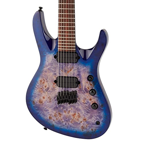 Jackson Pro Series Signature Chris Broderick Soloist HT7P Transparent Blue – Guitare Électrique Signature - Les Beatles, Paul McCartney, John Lennon, RIngo Starr, George Harrison Jackson Pro Series Signature Chris Broderick Soloist HT7P Transparent Blue - Guitare Électrique Signature – Image 7
