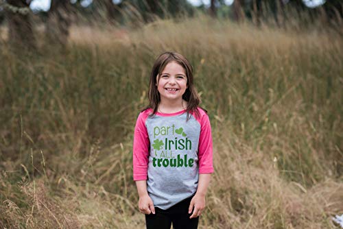7 ate 9 Apparel Girls' St. Patrick's Day Vintage Baseball Tee2
