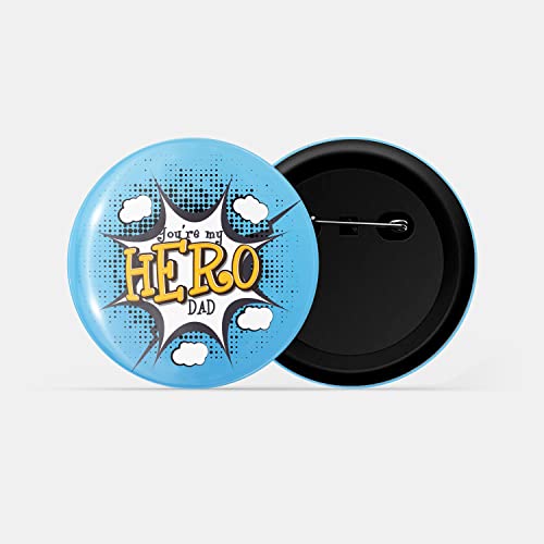 Image of dhcrafts Pin Badge Multicolor Family Glossy Finish Design Pack of 1 (58mm)