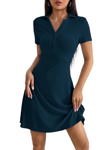 Image of TOPLOT Women's Western Dresses | Knee Length Dress | Stylish Design Fit | One Piece Bodycone | Trendy Look Styling | Easy Movement | Perfect for Casual, Outings (5237)