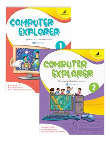 Image of Woodsnipe Beginner Computer Learning Book for Kids Age 5- 7| Windows 10 | Class 1 & 2 | Introduction to Computer, Uses, Parts, Features | Multiple Choice Questions | Quiz & Tests | Answers keys