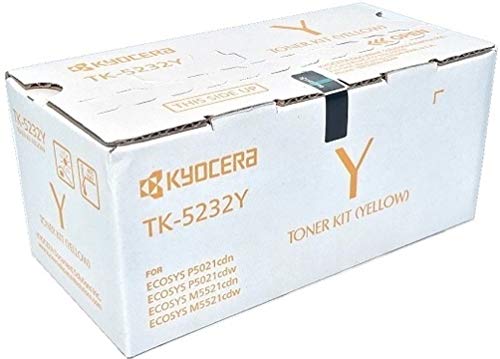 Toner Kyocera TK5232Y jaune conçu pour éliminer les traces de bavure sur vos documents