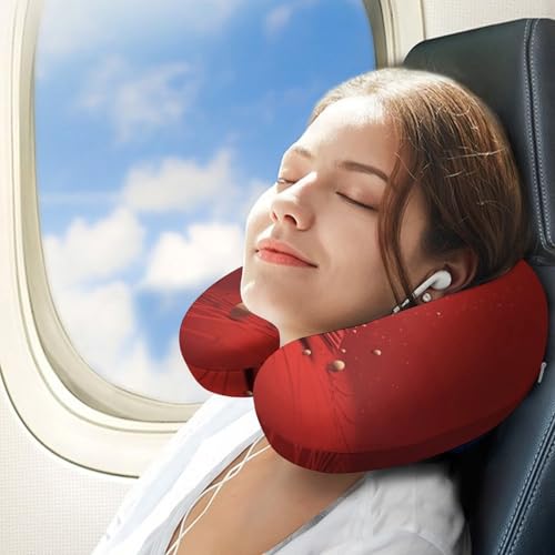 Almohada de espuma viscoelástica para viaje U miniatura 3