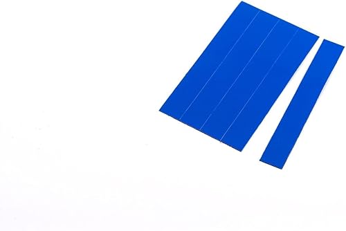 Miniatura 1 de MasterVision Tiras magnéticas de borrado en seco, 78 x 6 pulgadas, azul, 25 unidades