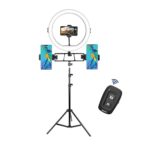 Tygot RL-221 Professional (10 inch) LED Ring Light with Tripod Stand & Bluetooth Remote for Mobile Phones & Camera, 3 Temperature Mode Dimmable Lighting, Photo-Shoot, Video Shoot, Makeup Tygot RL-221 Professional (10 inch) LED Ring Light with Tripod Stand & Bluetooth Remote for Mobile Phones & Camera, 3 Temperature Mode Dimmable Lighting, Photo-Shoot, Video Shoot, Makeup