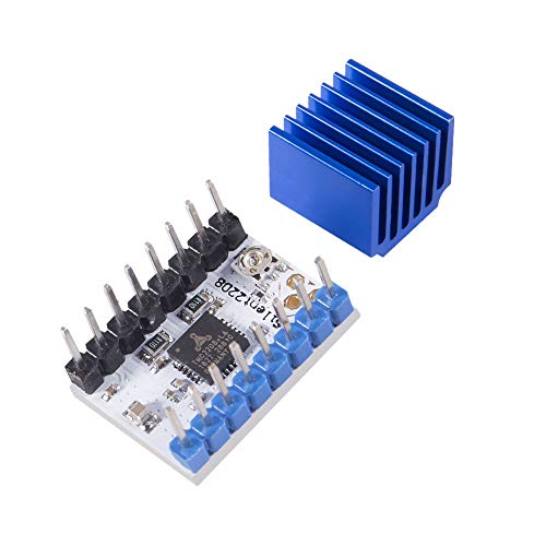 10Pcs Tmc2208 3D Printer Stepper Motor Driver,Tmc2208 V1.2 Stepper Driver Module Carrier With Heat Sink Screwdriver For 3D Printer Controller Mother Boards Reprap Ramps1.4 Mks Prusa I3 Ender-3 Pro #TOP5