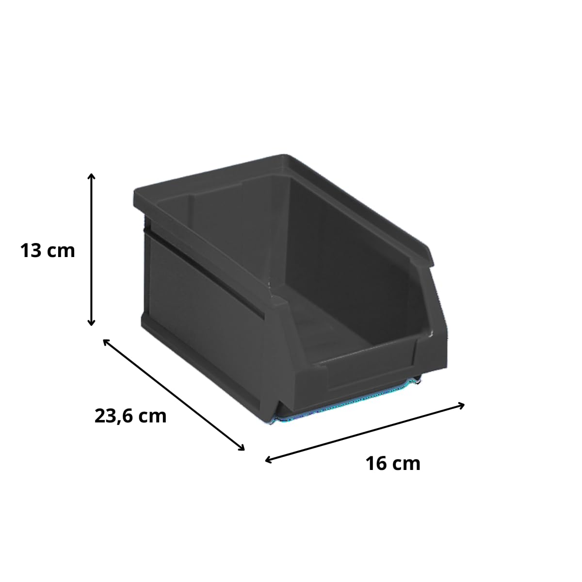 Tayg Confezione da 15 cassetti in plastica impilabili n. 52 (non alimentari) - Organizzatore di viti, cassetti, scatola di immagazzinaggio, secchi di plastica rettangolari, 23,6 x 16 x 13 cm