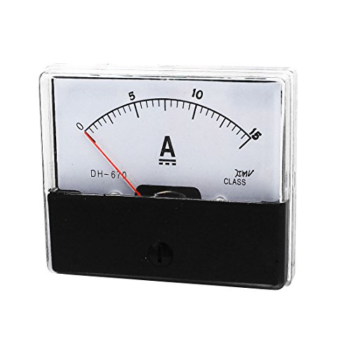 IIVVERR DC 0-15A Analog Panel Meter Gauge Ampere Ammeter DH-670 (DC 0-15A Medidor de panel analÃ³gico AmperÃ­metro AmperÃ­metro DH-670