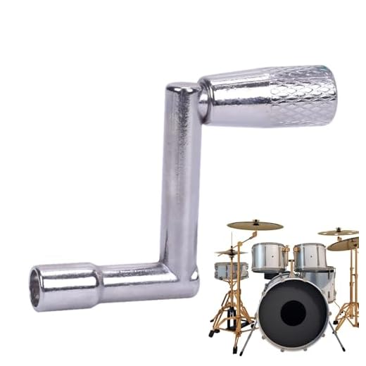 Medidor de afinación de tambor, herramienta de llave de tambor de aleación precisa, llave de afinación de tambor de metal portátil para batería acústica y electrónica