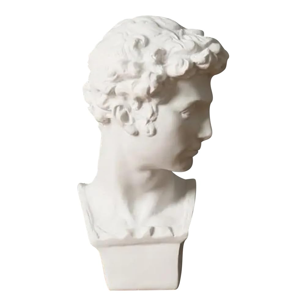 Esculturas clásicas en miniatura de busto griego 15 cm artesanía de resina Estilo B