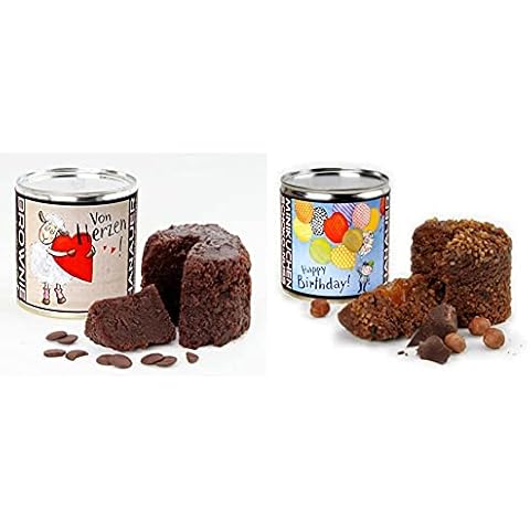 Hanauer BIO Brownie (Glutenfrei), 1er Pack (1 x 170 g) 898 & Minikuchen SchokoNuss "Happy Birthday", 1er Pack (1 x 170 g) Cover