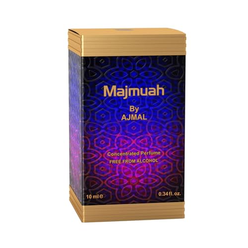 Image of AJMAL Majmua Attar Oil, Floral & Woody Fragrance Unisex Non-Alcoholic Long Lasting Attar Men & Women - 10 Ml