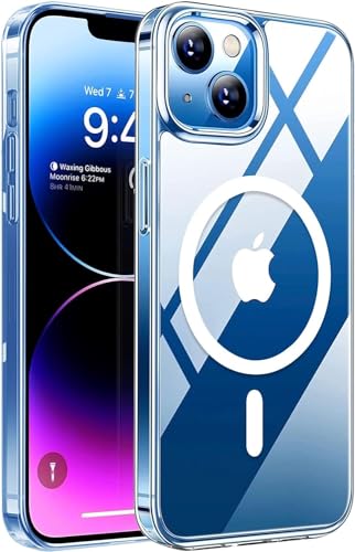 Image of SHINESTAR Clear Case for iPhone 14 Compatible with Magnetic Charging- Premium Transparent Protective Cover with Enhanced Durability - Sleek and Slim Design - Clear Magsafe